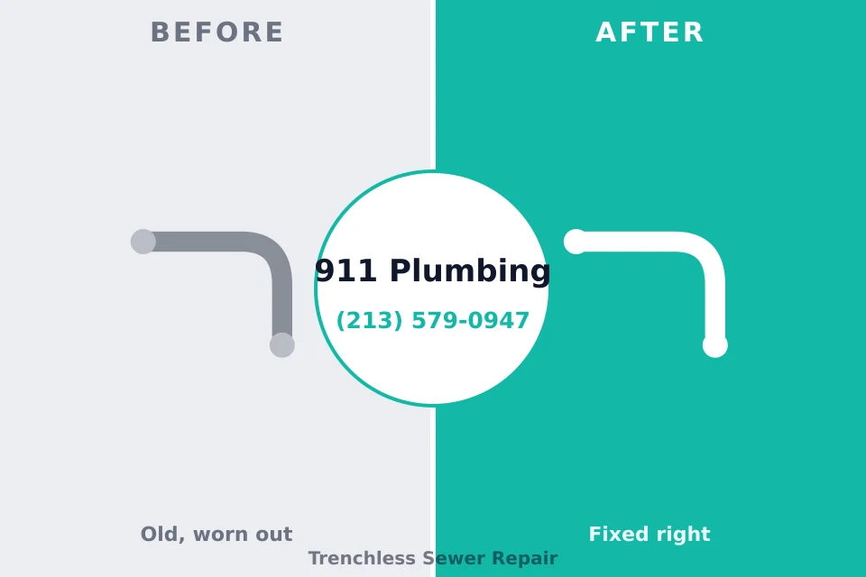 Before and after: plumbing repair Red Lake Falls, MN
